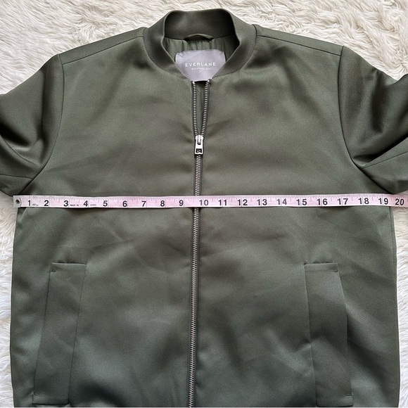 Everlane Jacket E2 Bomber Zip Up Olive Green S - Picture 10 of 12